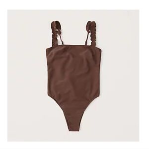 Abercrombie and Fitch Ruffle Strap One-Piece Swimsuit